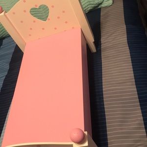 wooden doll bed